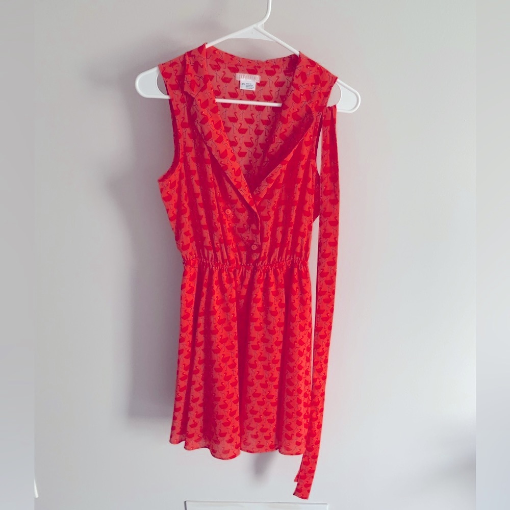 Coaperatve Flamingo Print Dress